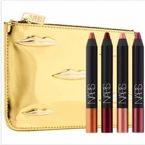 New in box Nars Man Ray The Kiss Velvet Matte Lip Pencil Set Cosmetic Bag